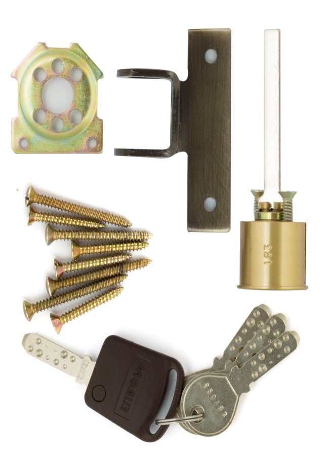Europa Brass Jemmy Proof Door Lock J310AB (Metallic) - Image 2